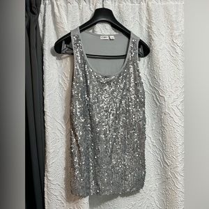 Dressy sparkly tank top.